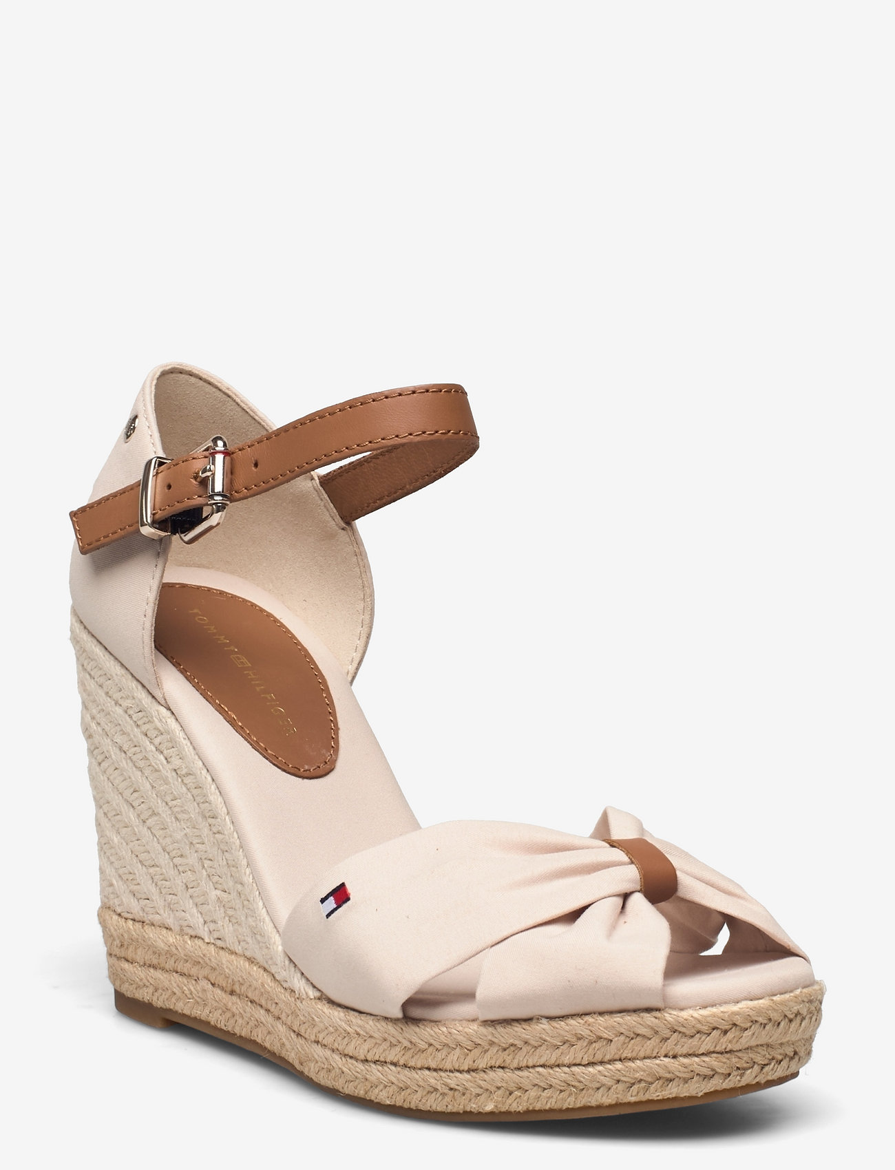 Tommy Hilfiger - BASIC OPEN TOE HIGH WEDGE - classic beige - 0