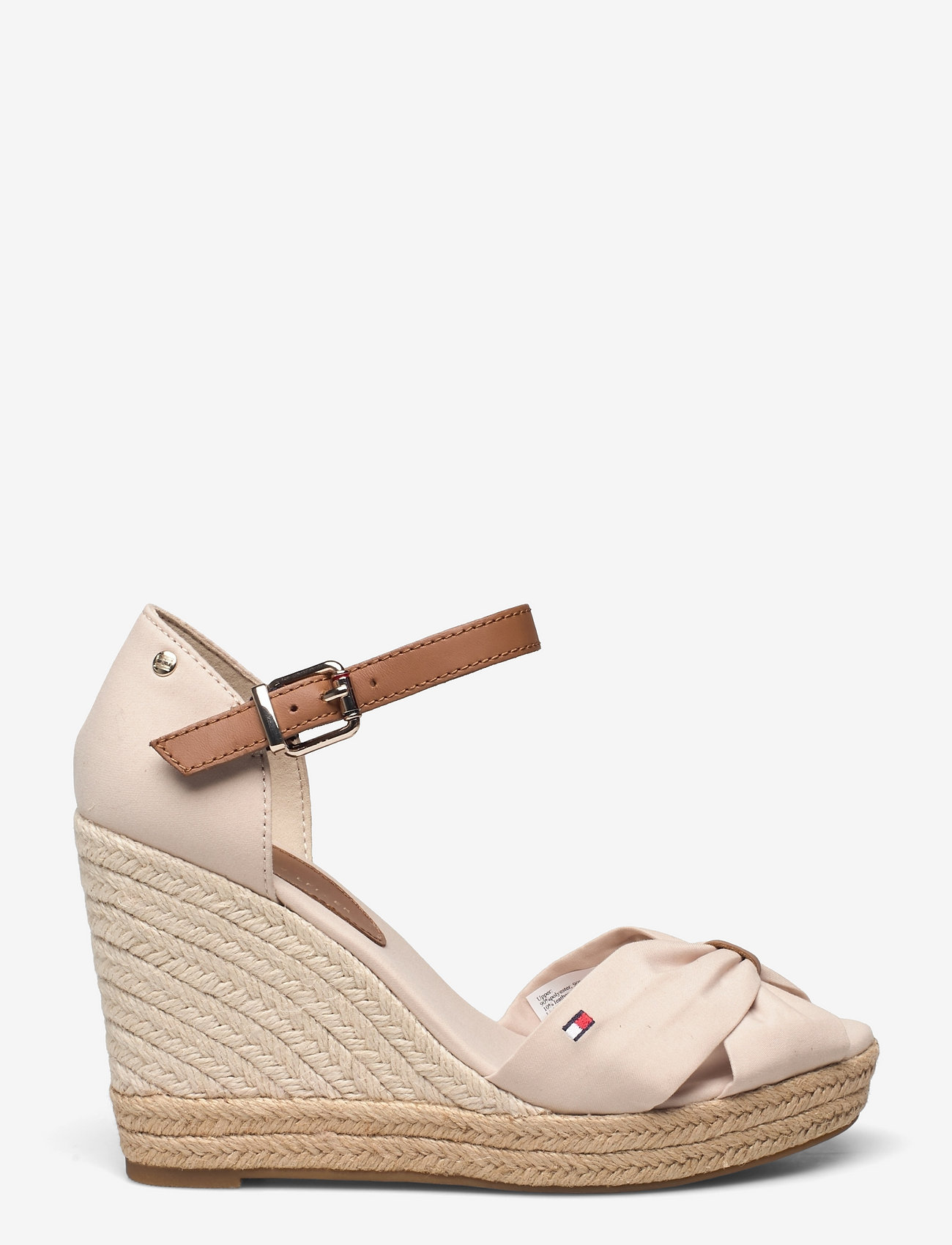 Tommy Hilfiger - BASIC OPEN TOE HIGH WEDGE - classic beige - 1