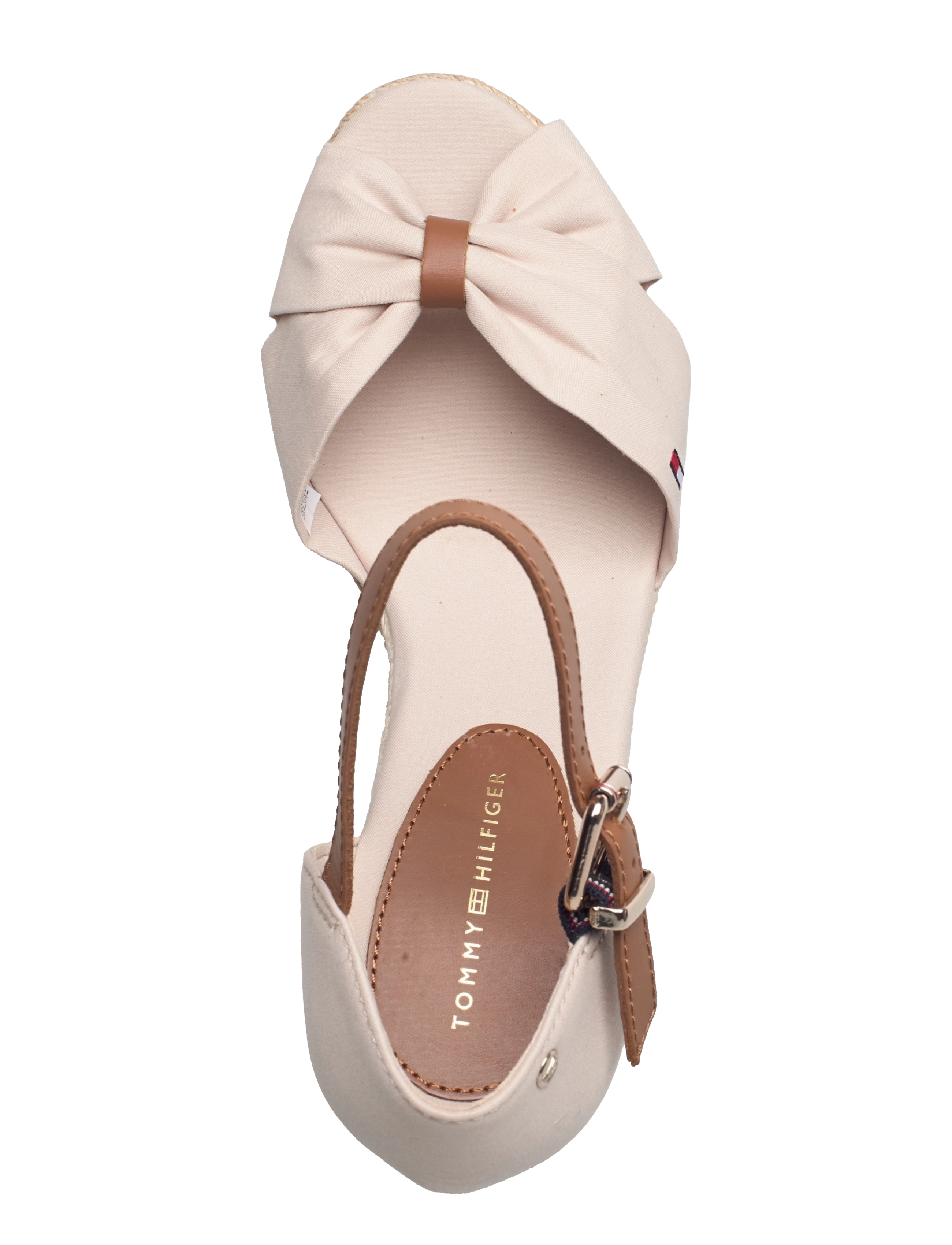 Tommy Hilfiger - BASIC OPEN TOE HIGH WEDGE - classic beige - 3