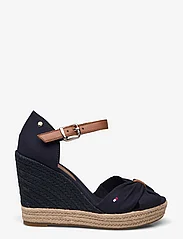Tommy Hilfiger - BASIC OPEN TOE HIGH WEDGE - juhlamuotia outlet-hintaan - space blue - 1