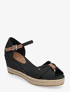 BASIC OPEN TOE MID WEDGE, Tommy Hilfiger