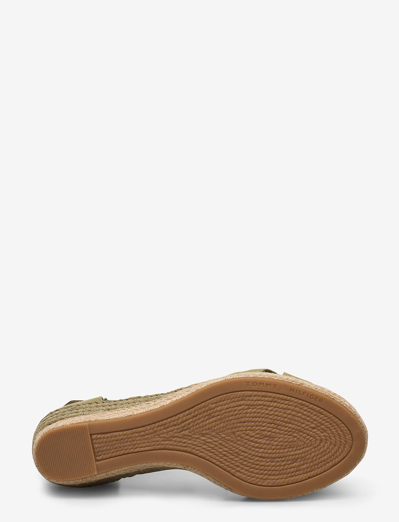 Tommy Hilfiger - BASIC OPEN TOE MID WEDGE - faded olive - 4