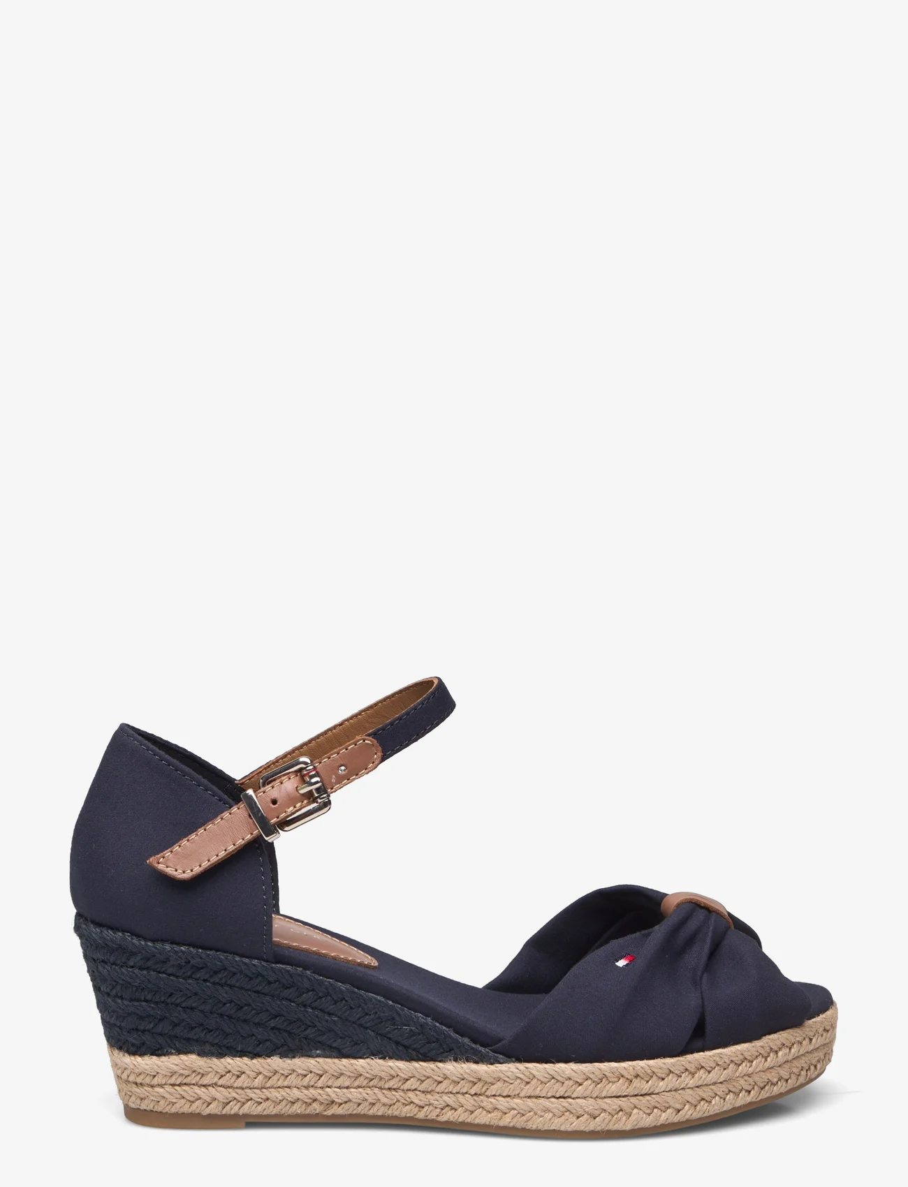 Tommy Hilfiger - BASIC OPEN TOE MID WEDGE - peoriided outlet-hindadega - space blue - 1