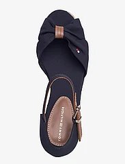Tommy Hilfiger - BASIC OPEN TOE MID WEDGE - party wear at outlet prices - space blue - 3