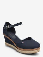 BASIC CLOSED TOE MID WEDGE - SPACE BLUE