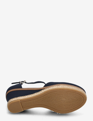 Tommy Hilfiger - BASIC CLOSED TOE MID WEDGE - juhlamuotia outlet-hintaan - space blue - 4