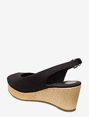 Tommy Hilfiger - ICONIC ELBA SLING BACK WEDGE - party wear at outlet prices - black - 2