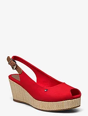 Tommy Hilfiger - ICONIC ELBA SLING BACK WEDGE - party wear at outlet prices - fierce red - 0