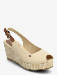 Tommy Hilfiger - ICONIC ELBA SLING BACK WEDGE - party wear at outlet prices - harvest wheat - 0