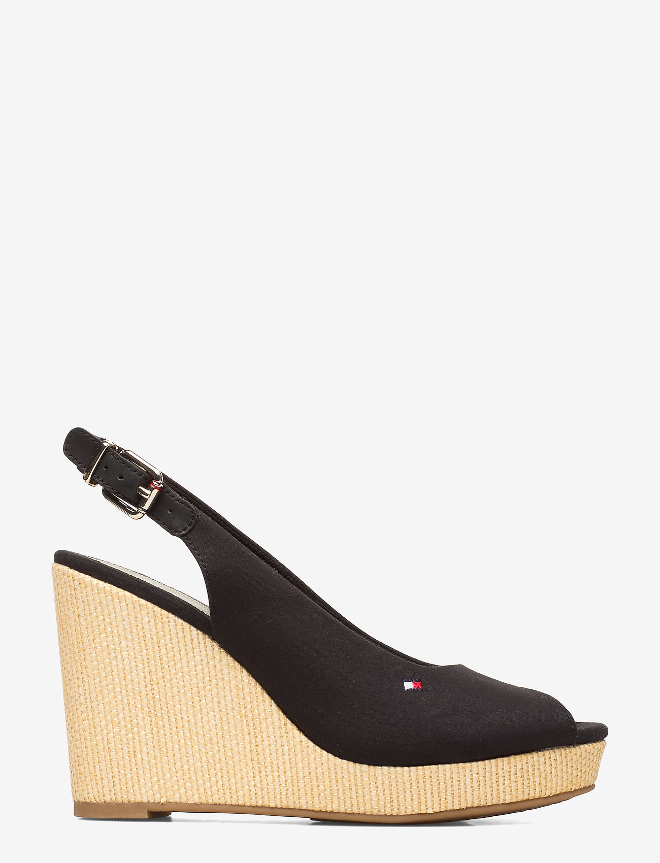 Tommy Hilfiger - ICONIC ELENA SLING BACK WEDGE - black - 1
