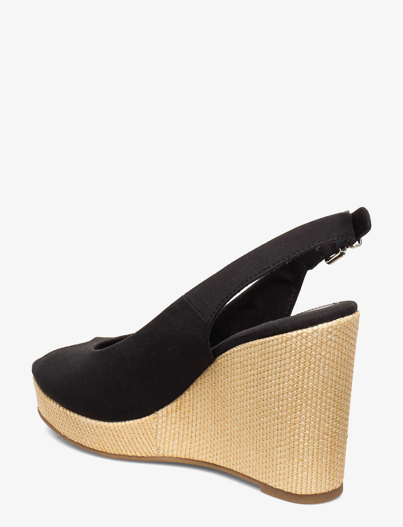 Tommy Hilfiger - ICONIC ELENA SLING BACK WEDGE - black - 2