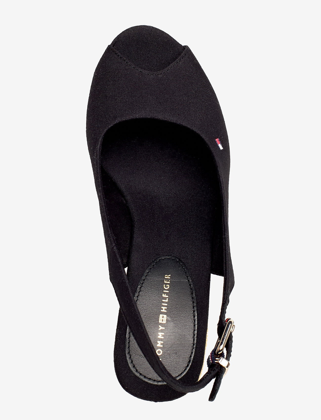 Tommy Hilfiger - ICONIC ELENA SLING BACK WEDGE - black - 3
