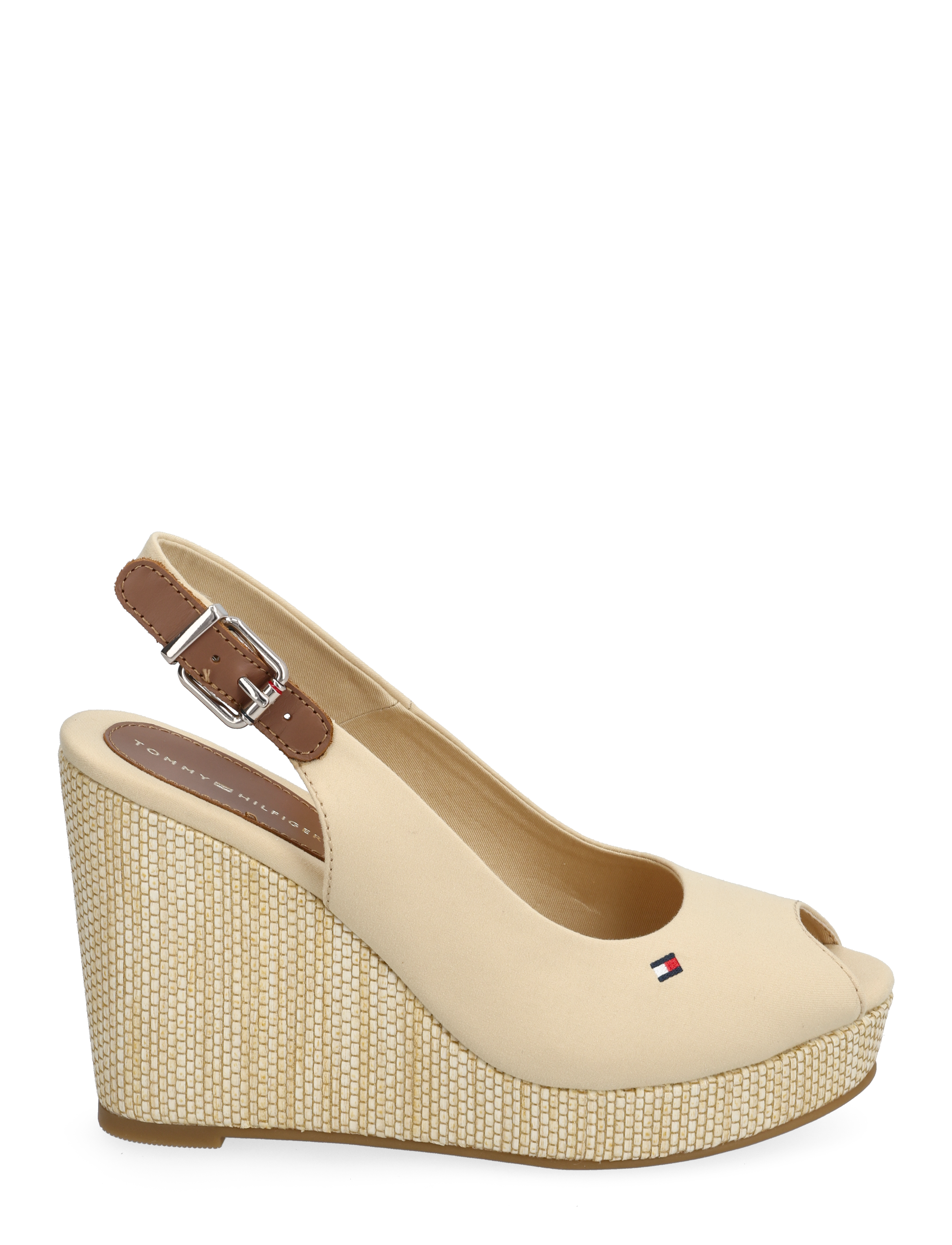 Tommy Hilfiger - ICONIC ELENA SLING BACK WEDGE - harvest wheat - 1
