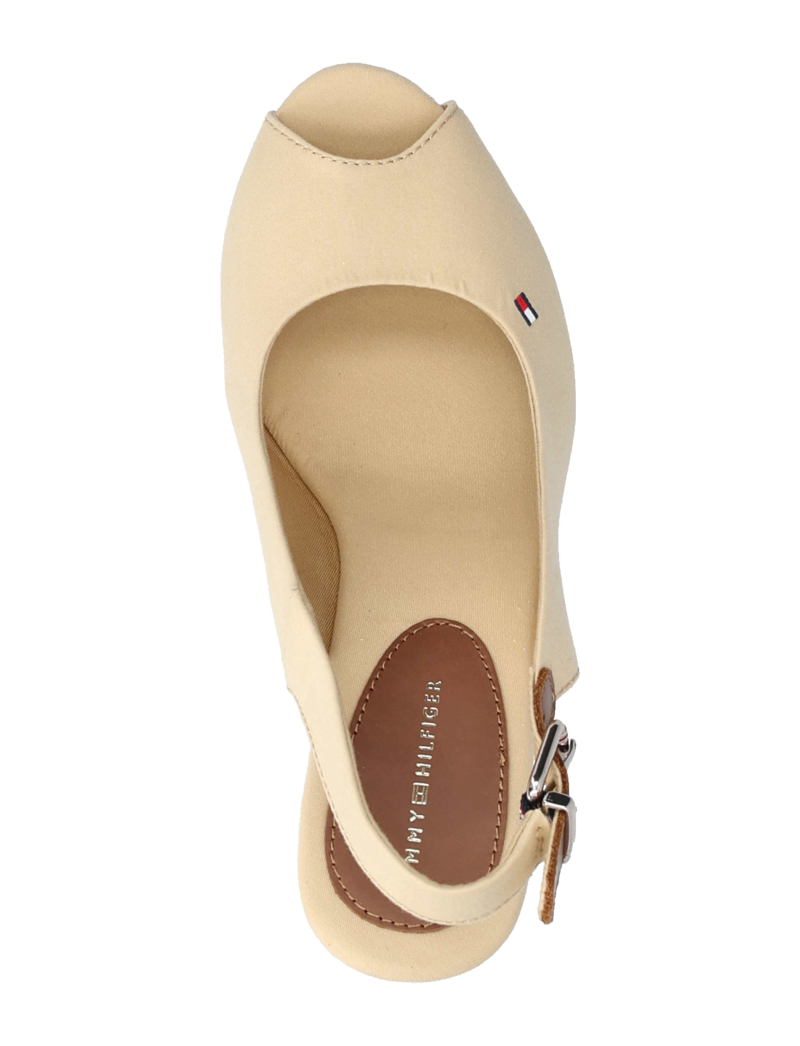 Tommy Hilfiger - ICONIC ELENA SLING BACK WEDGE - harvest wheat - 3