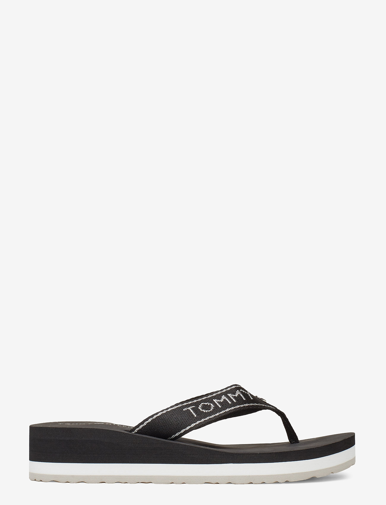 Tommy Hilfiger - METALLIC MID WEDGE B - black - 1