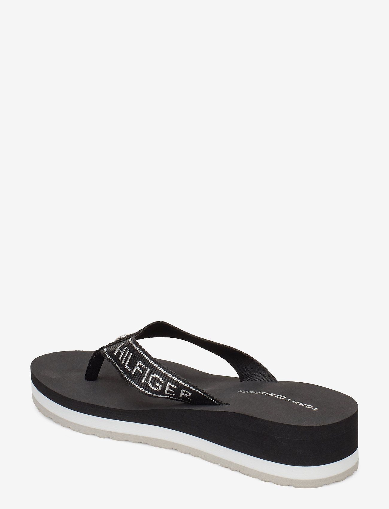 Tommy Hilfiger - METALLIC MID WEDGE B - black - 2