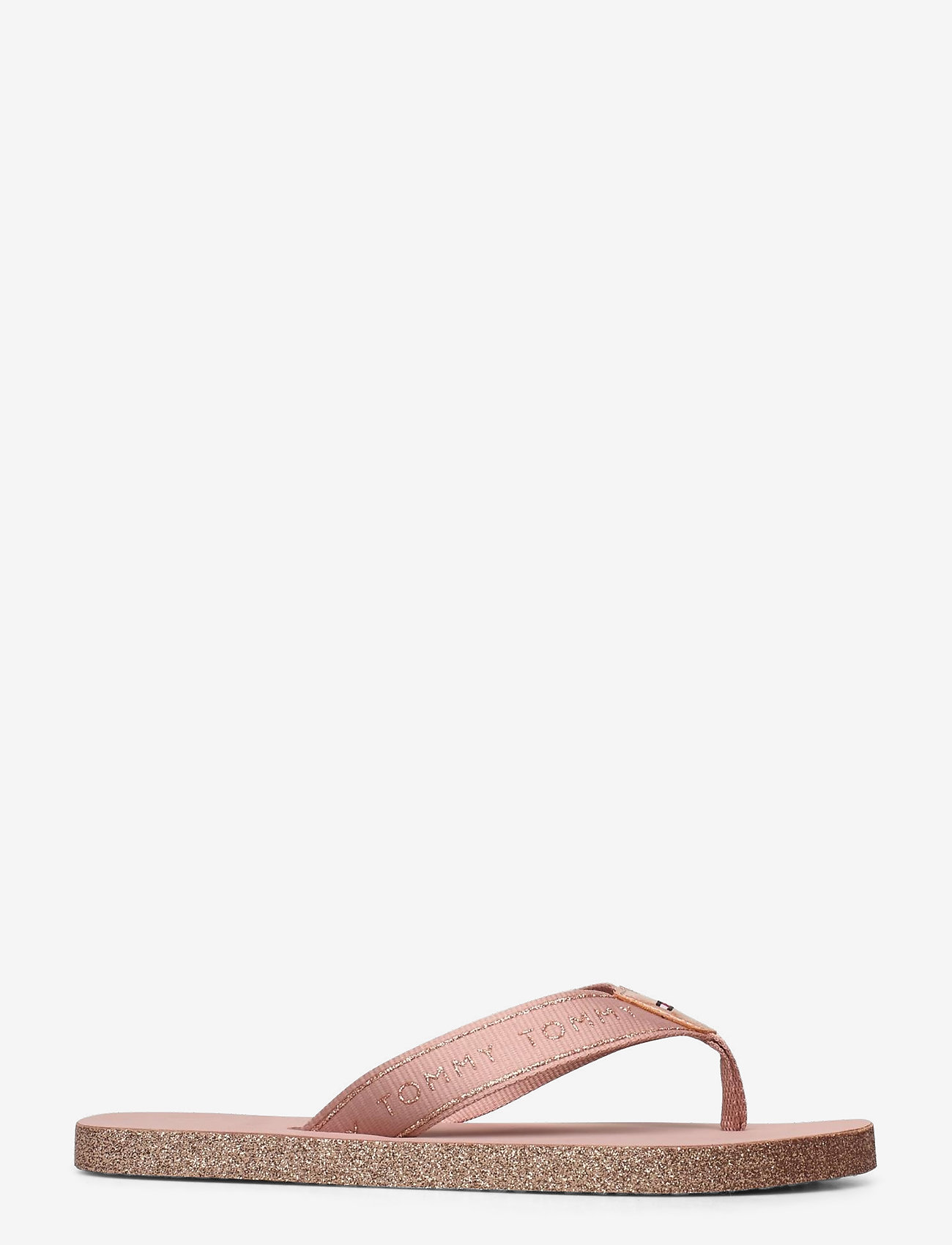 Tommy Hilfiger - TH GLITTER FLAT BEACH SANDAL - rose gold - 1