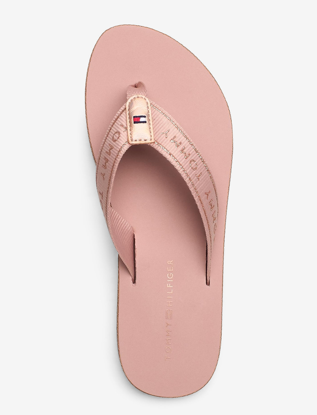 Tommy Hilfiger - TH GLITTER FLAT BEACH SANDAL - rose gold - 3