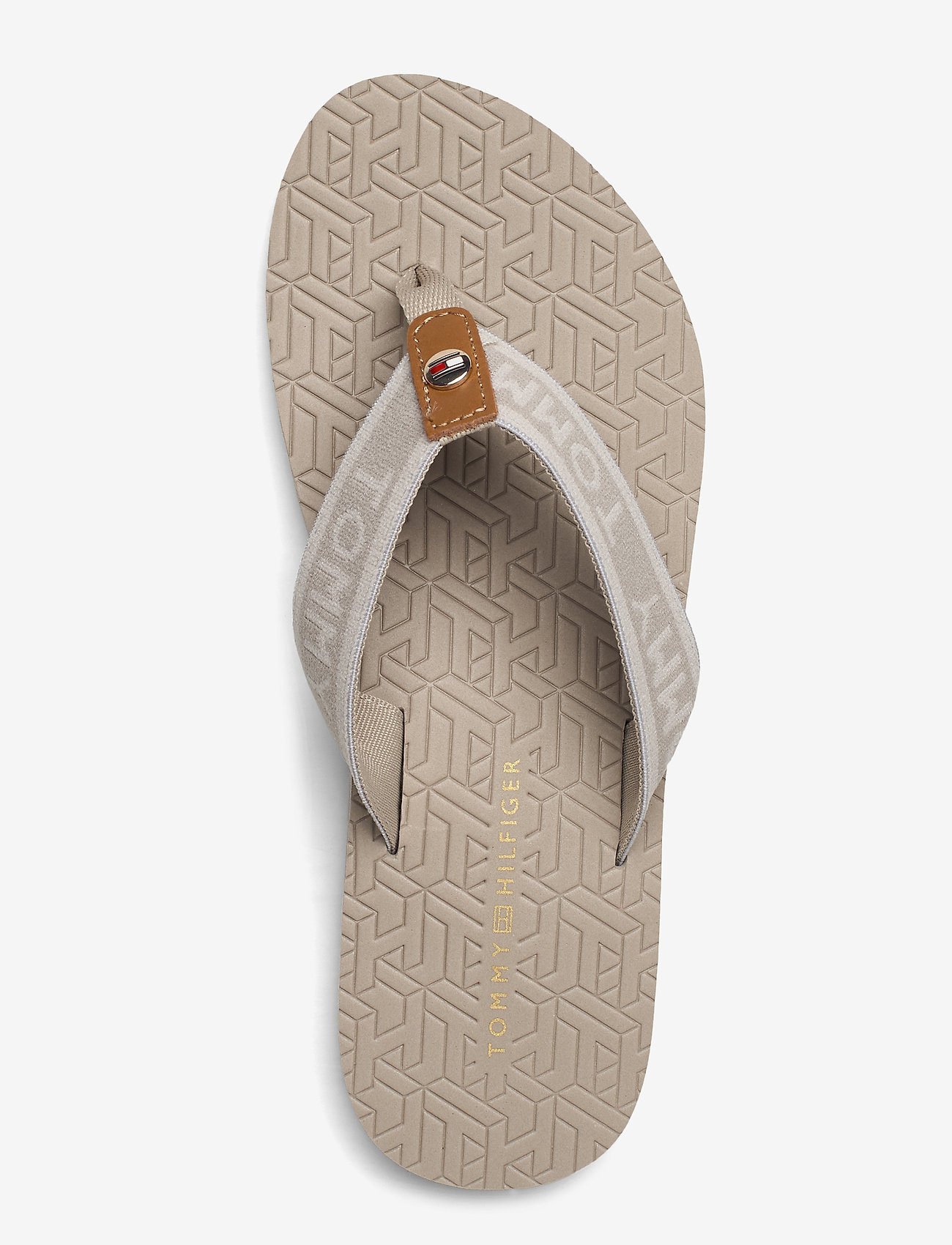Tommy Hilfiger - TH EMBOSSED FLAT BEACH SANDAL - stone - 3