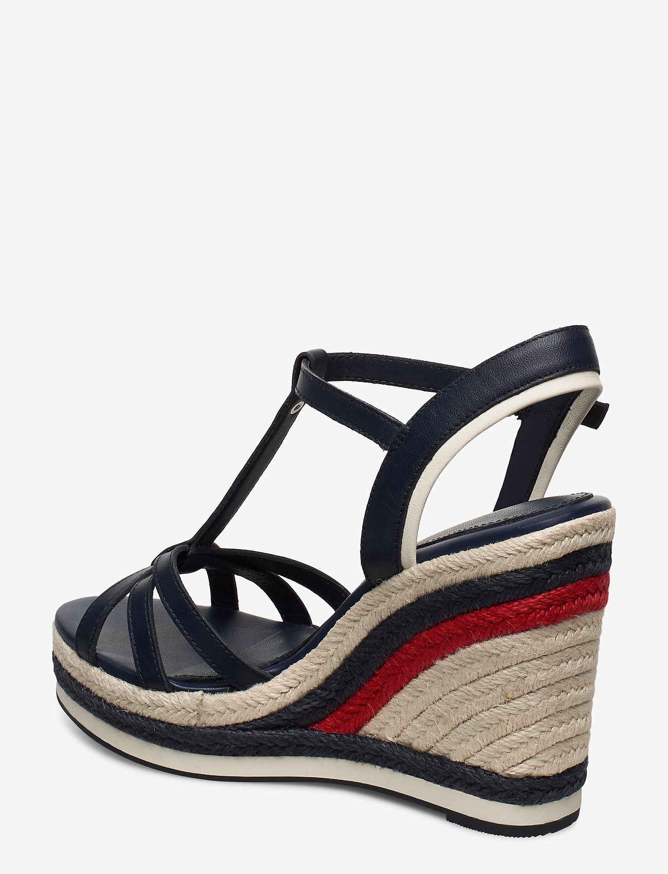 Tommy Hilfiger - TOMMY STRAPPY HIGH WEDGE - sport navy - 2