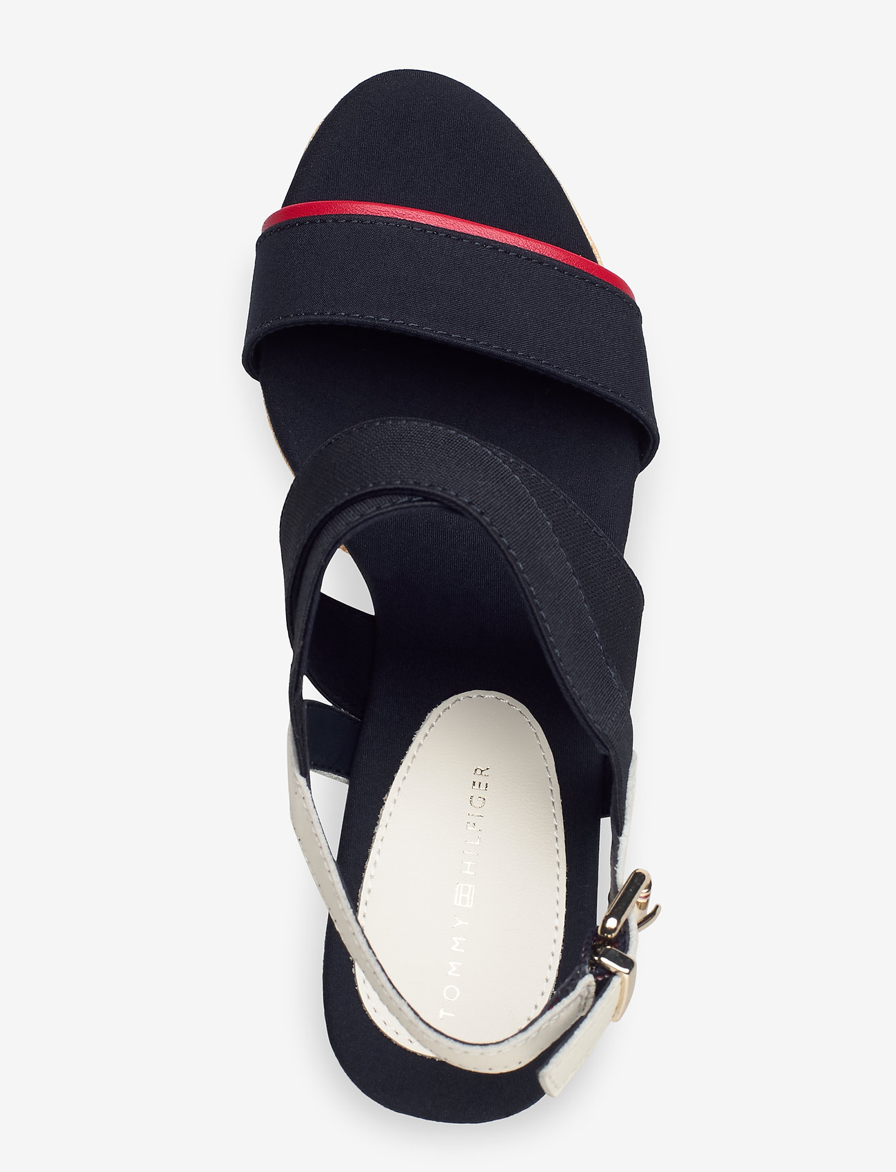 Tommy Hilfiger - TOMMY STRAPPY HIGH WEDGE - sport navy - 3