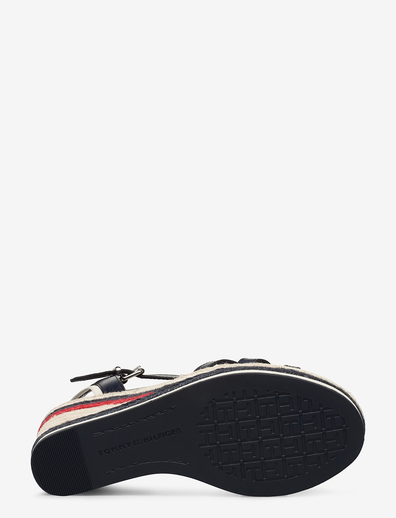 Tommy Hilfiger - TOMMY STRAPPY HIGH WEDGE - sport navy - 4