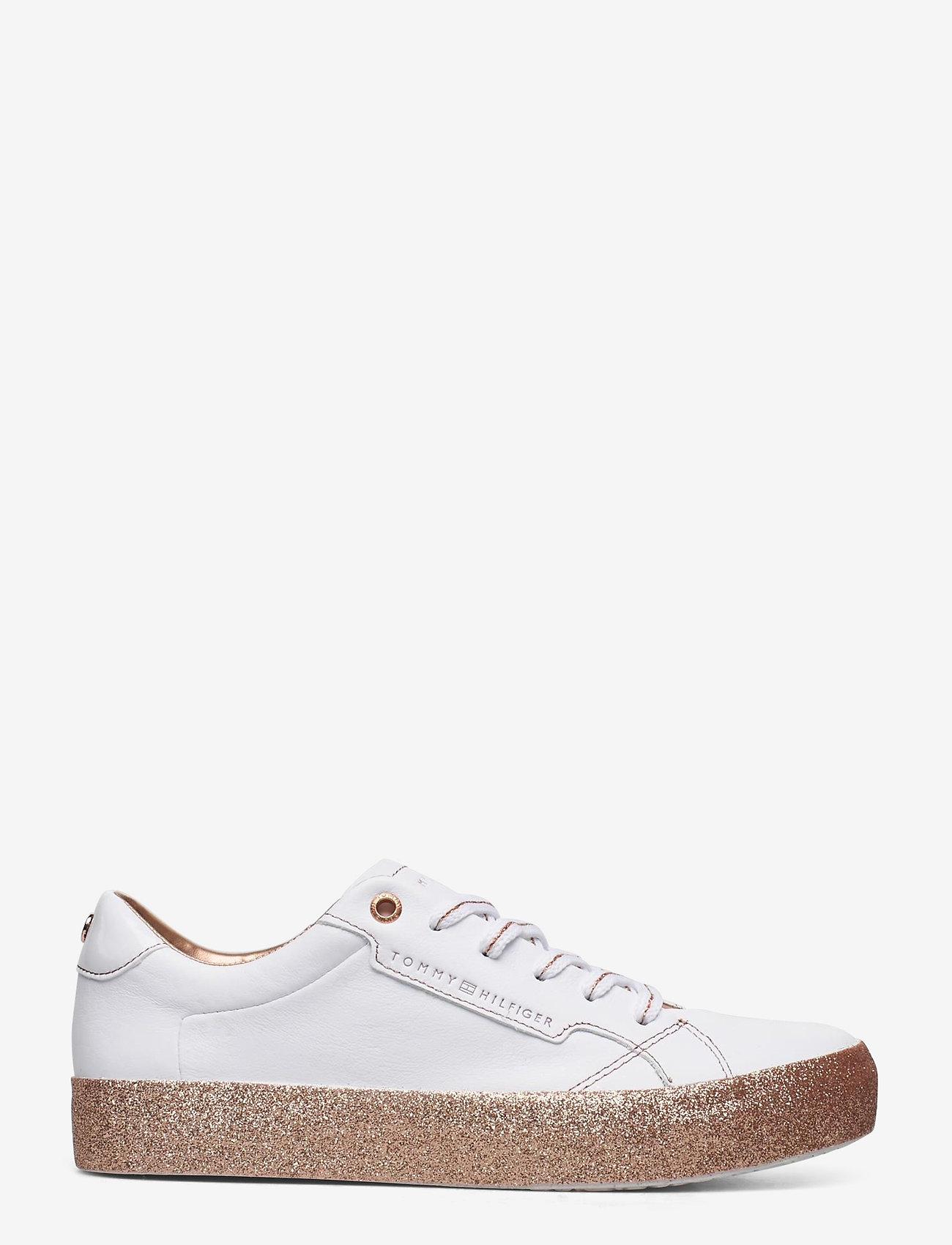 Tommy Hilfiger - GLITTER FOXING DRESS SNEAKER - white/gold - 1