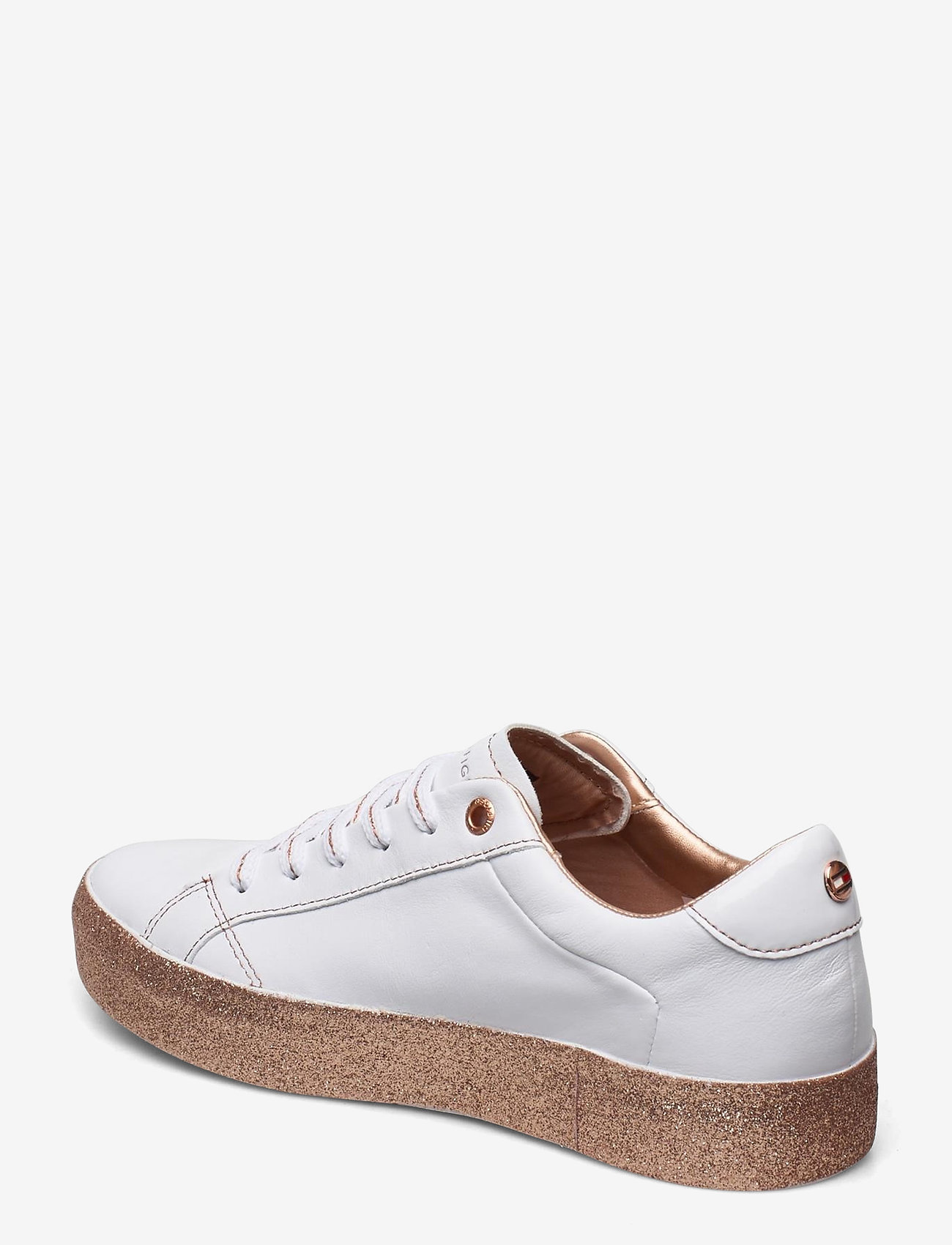 Tommy Hilfiger - GLITTER FOXING DRESS SNEAKER - white/gold - 2