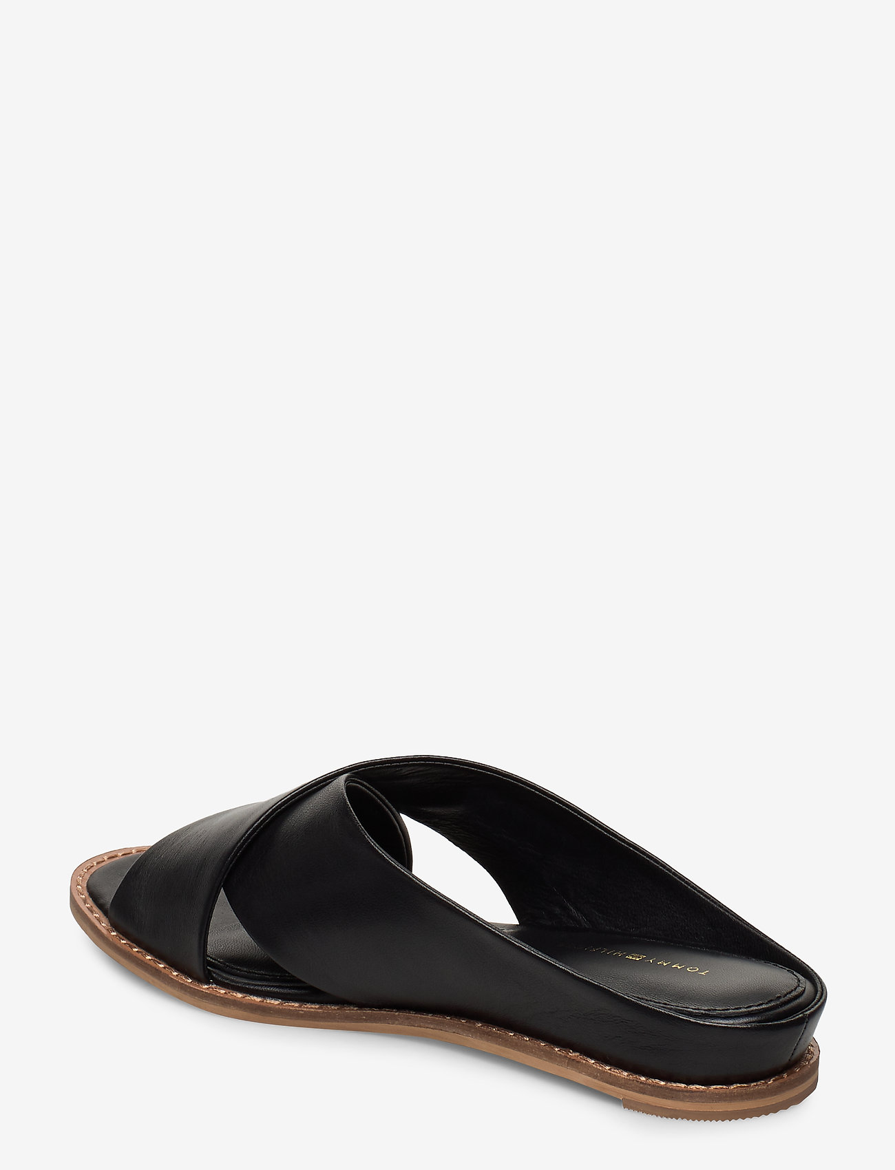 Tommy Hilfiger - FEMININE LEATHER LOW WEDGE - black - 2