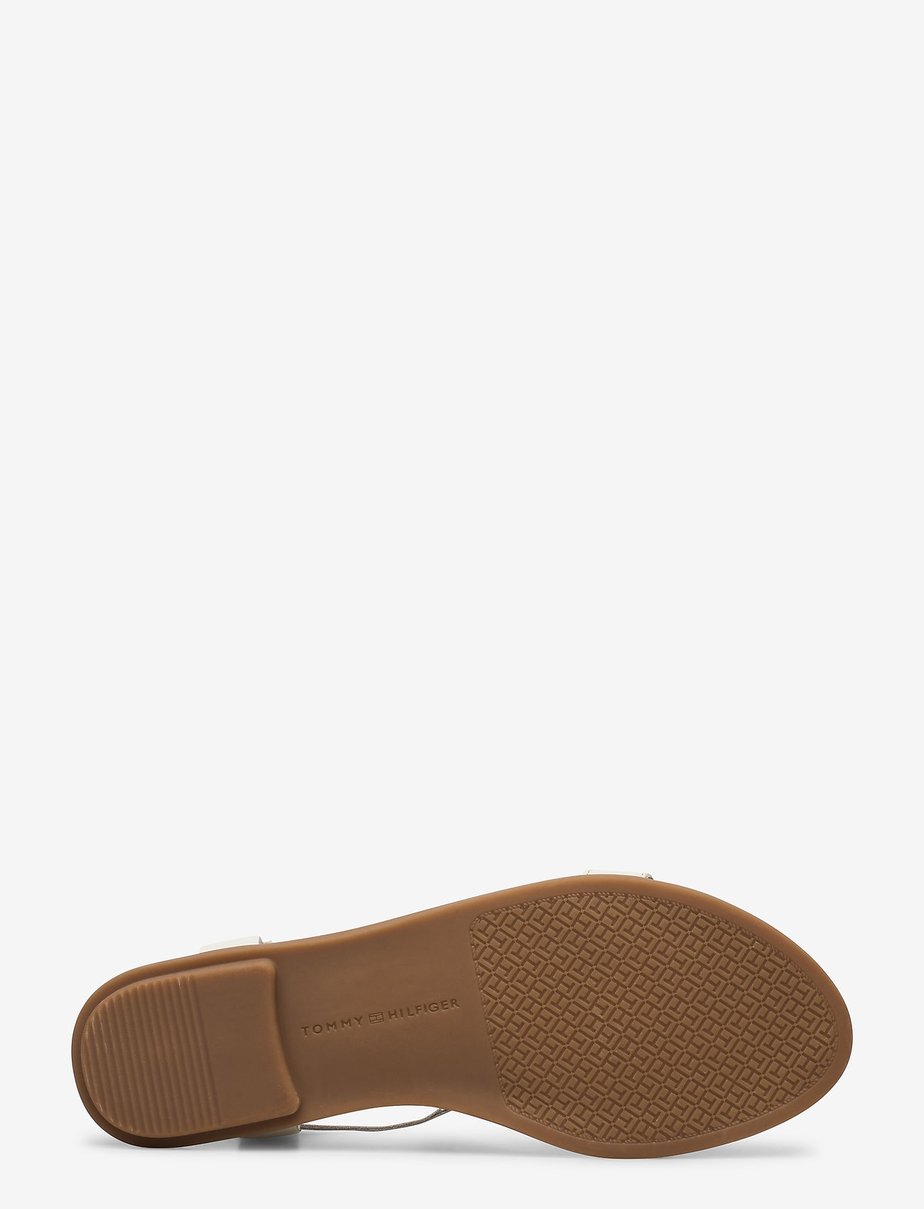 Tommy Hilfiger - FEMININE LEATHER FLAT SANDAL - ivory - 4