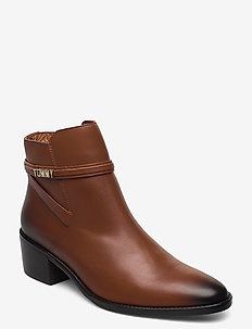 BLOCK BRANDING LEATHER MID BOOT, Tommy Hilfiger