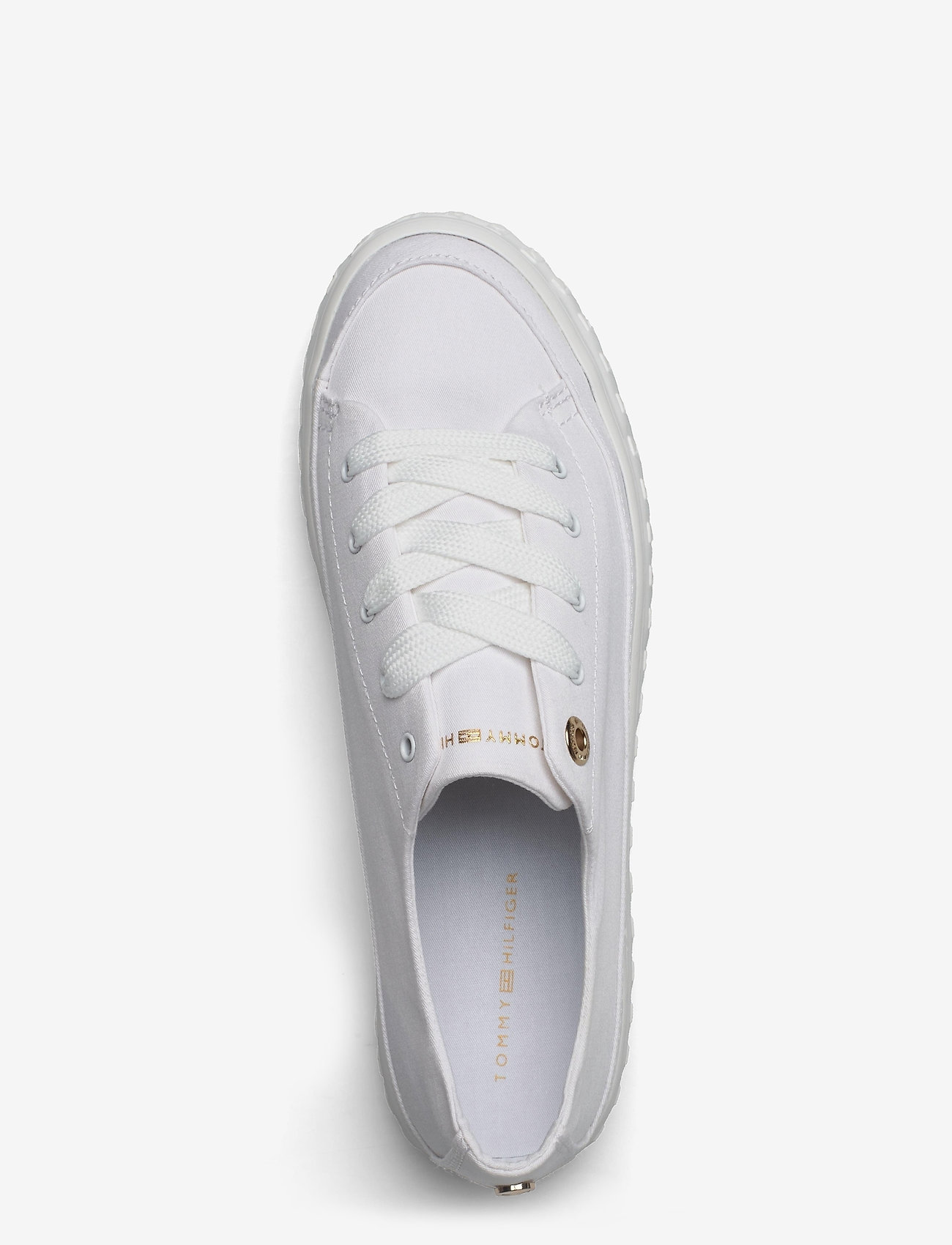 Tommy Hilfiger - SHINY FLATFORM VULC SNEAKER - white - 3