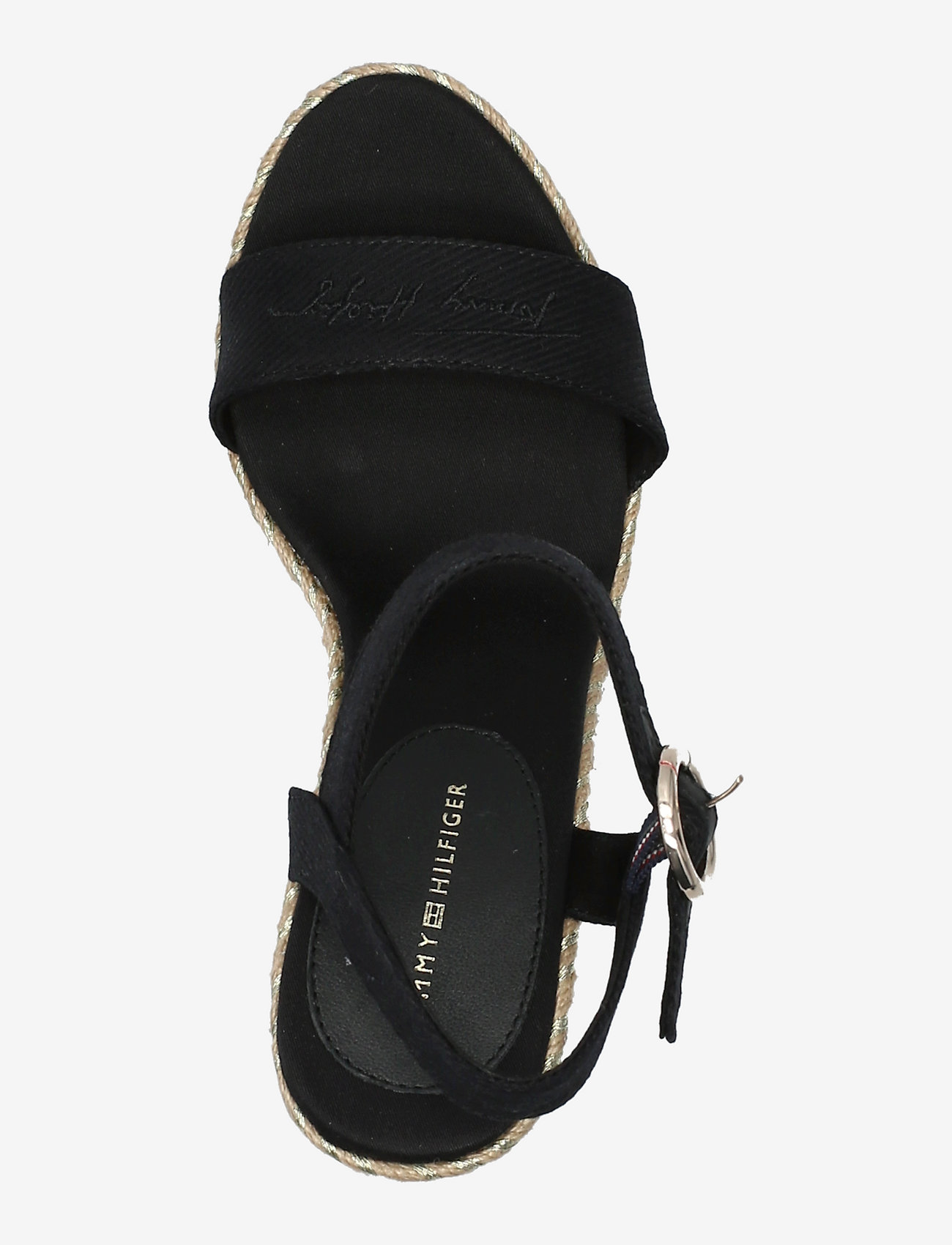 Tommy Hilfiger - TH SIGNATURE HIGH WEDGE SANDAL - black - 3