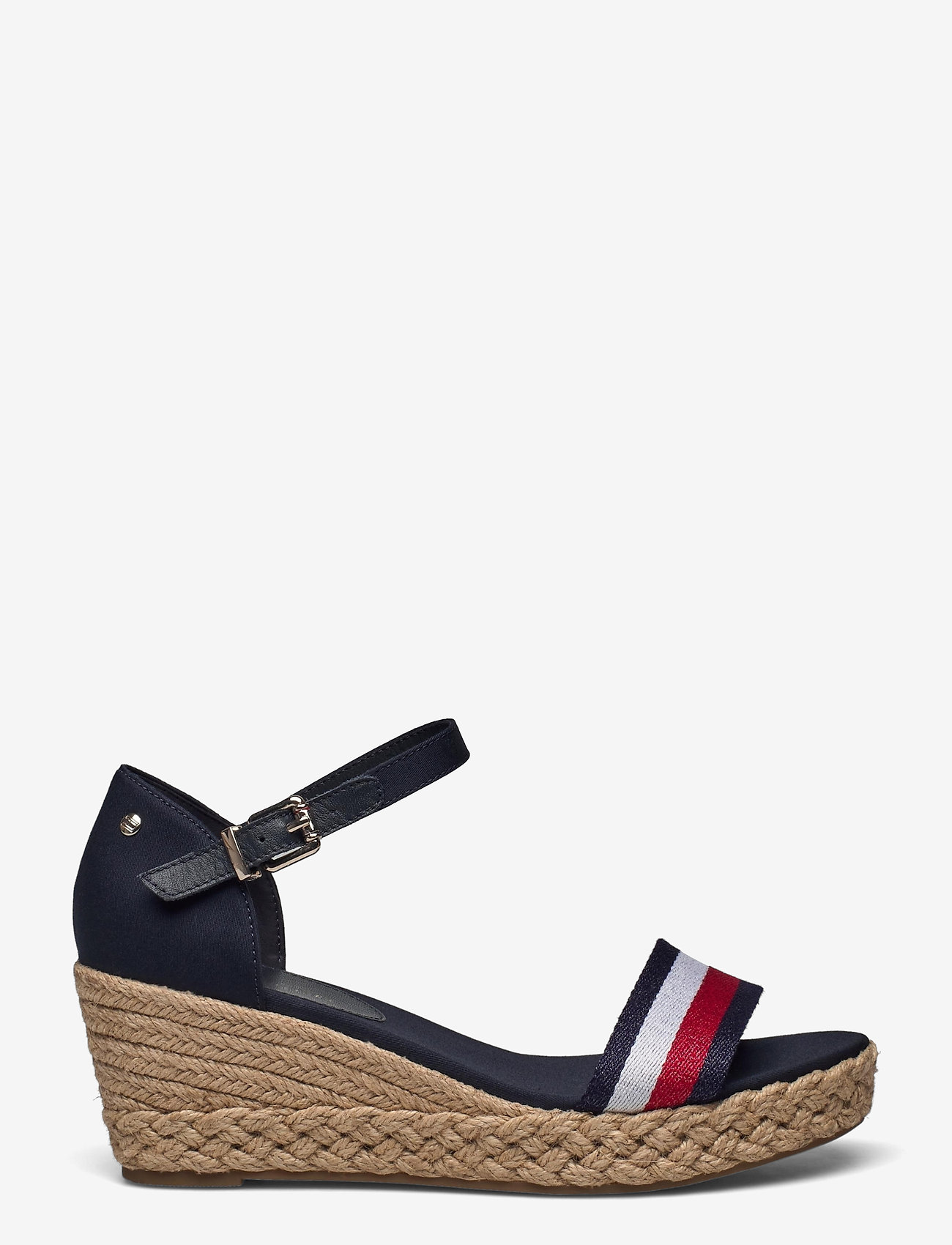 Tommy Hilfiger - SHIMMERY RIBBON MID WEDGE SANDAL - desert sky - 1