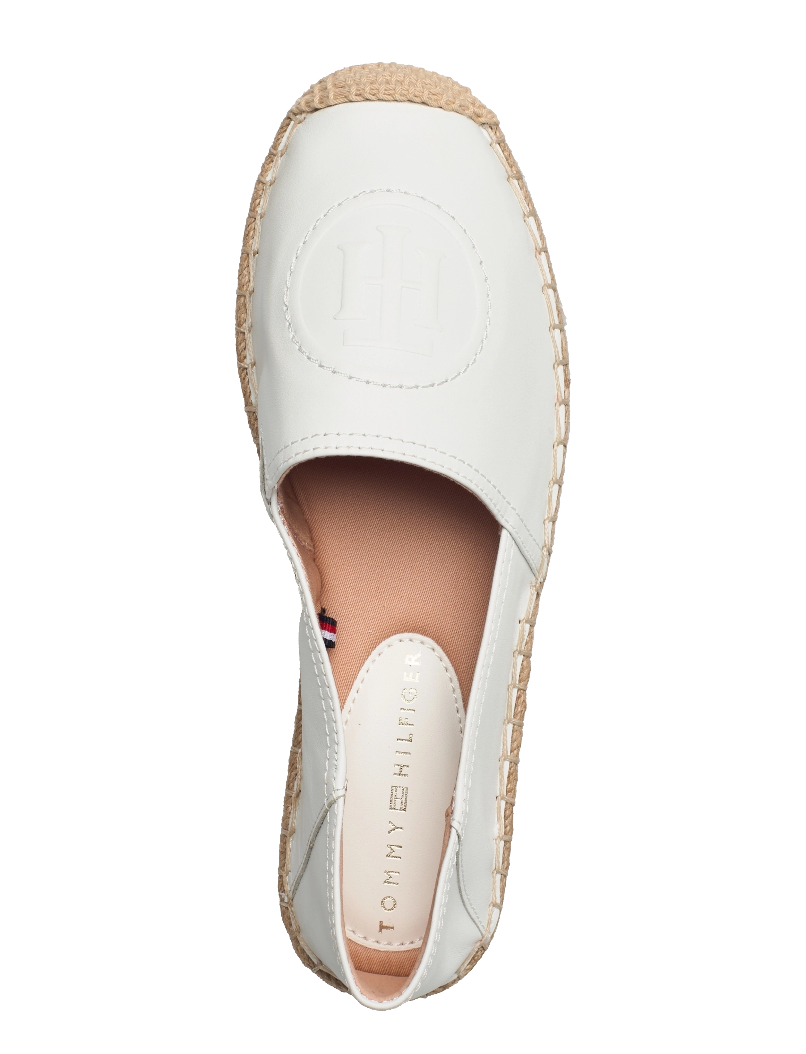 Tommy Hilfiger - TH LOGO LEATHER ESPADRILLE - ecru - 3