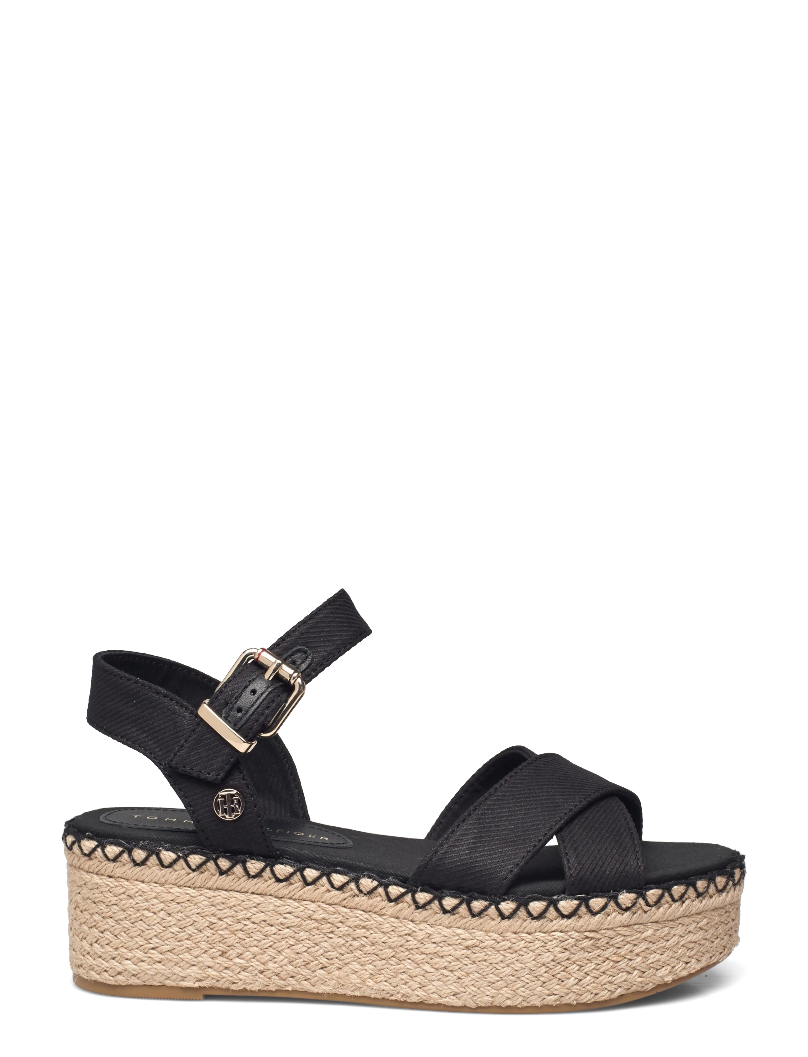 Tommy Hilfiger - SHINY TOUCHES FLATFORM WEDGE - black - 1