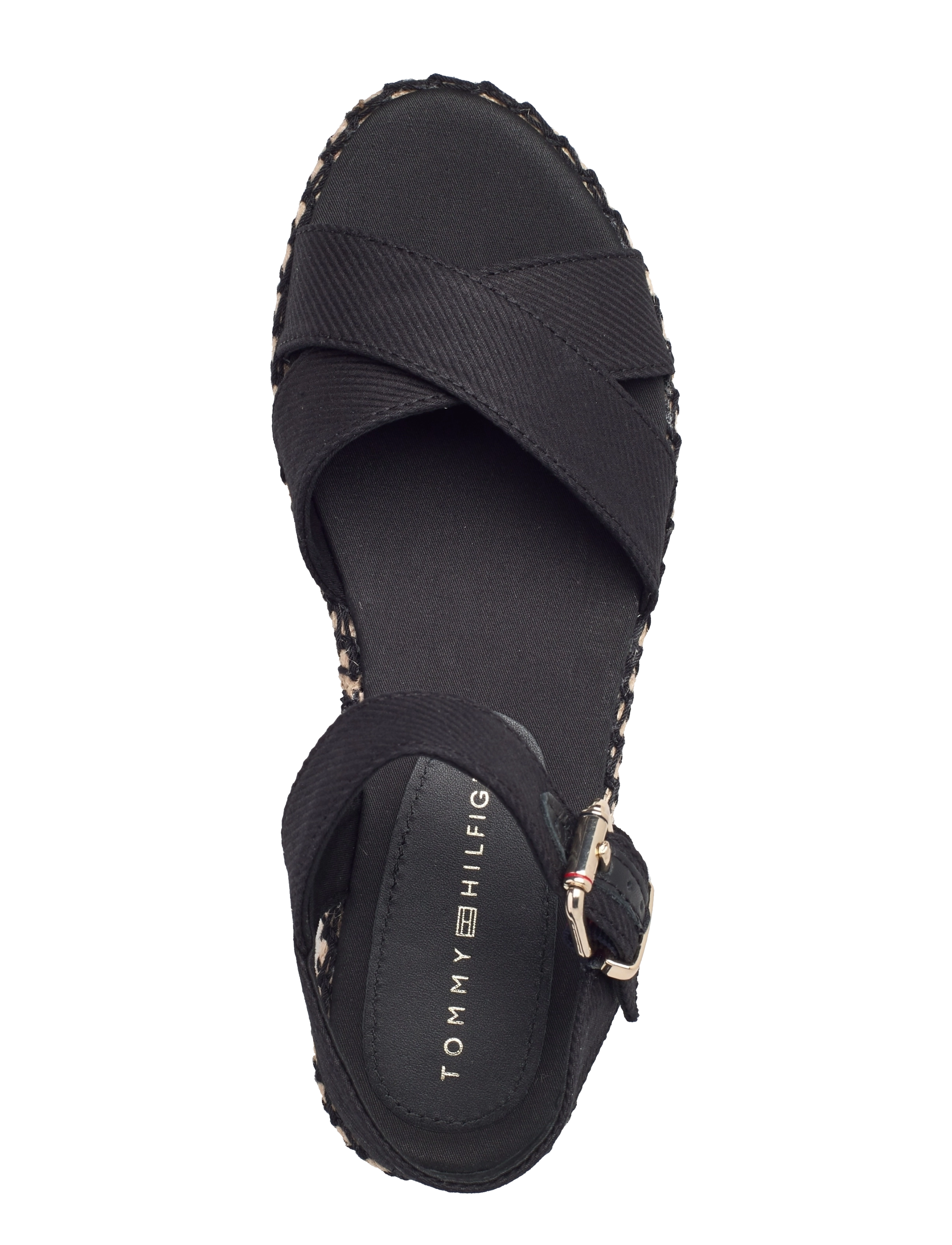 Tommy Hilfiger - SHINY TOUCHES FLATFORM WEDGE - black - 3