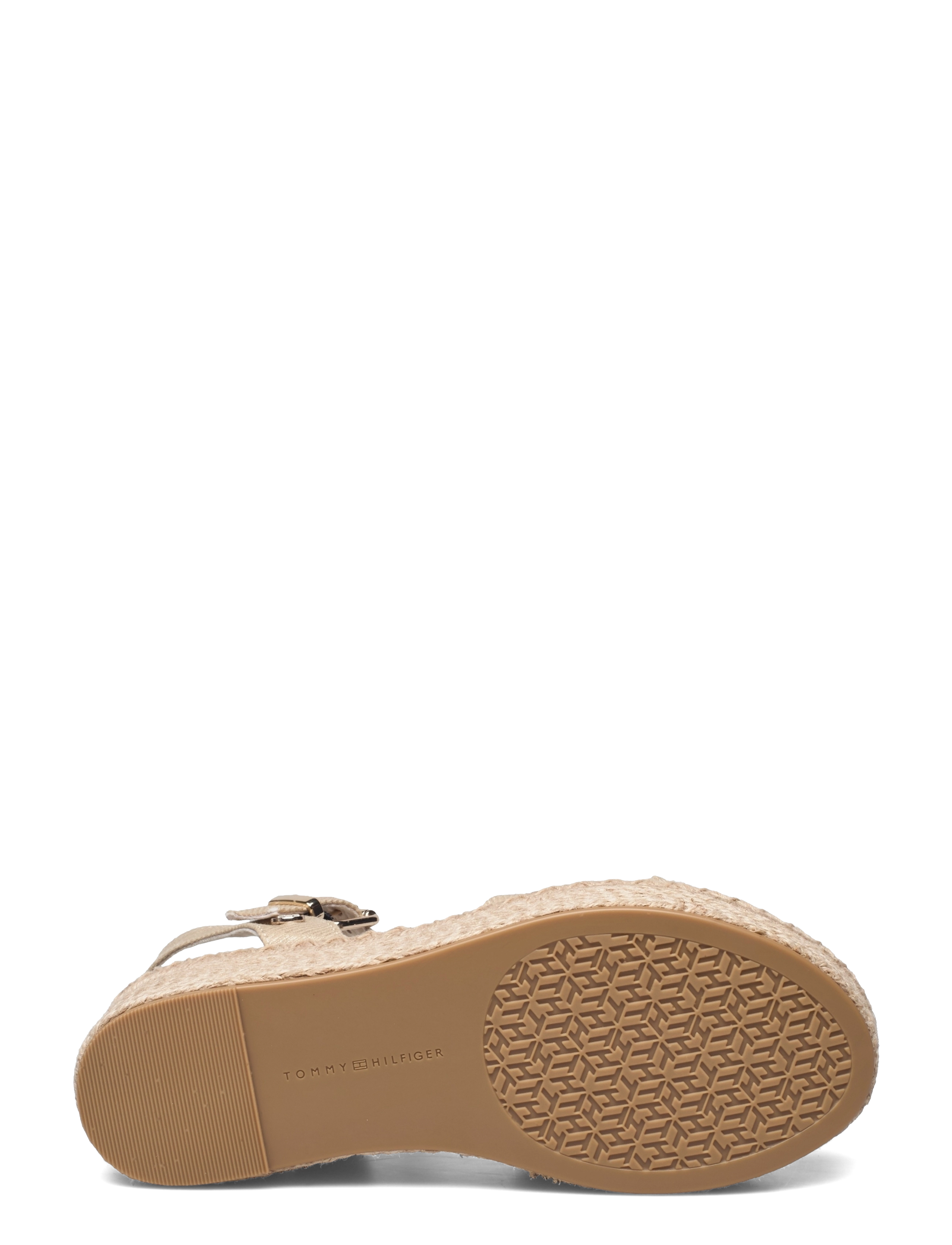 Tommy Hilfiger - SHINY TOUCHES FLATFORM WEDGE - light gold - 4