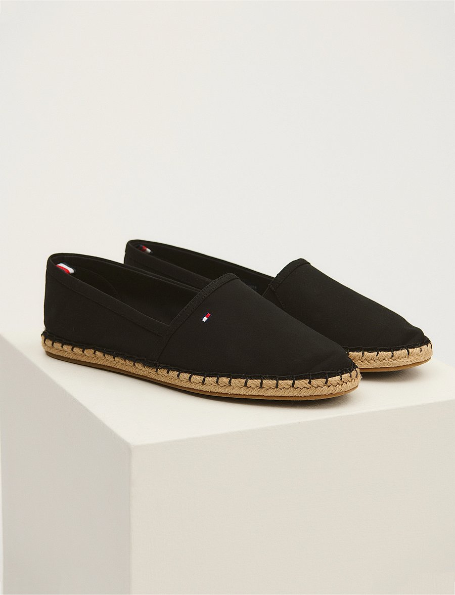 Tommy Hilfiger - BASIC TOMMY FLAT ESPADRILLE - black - 0
