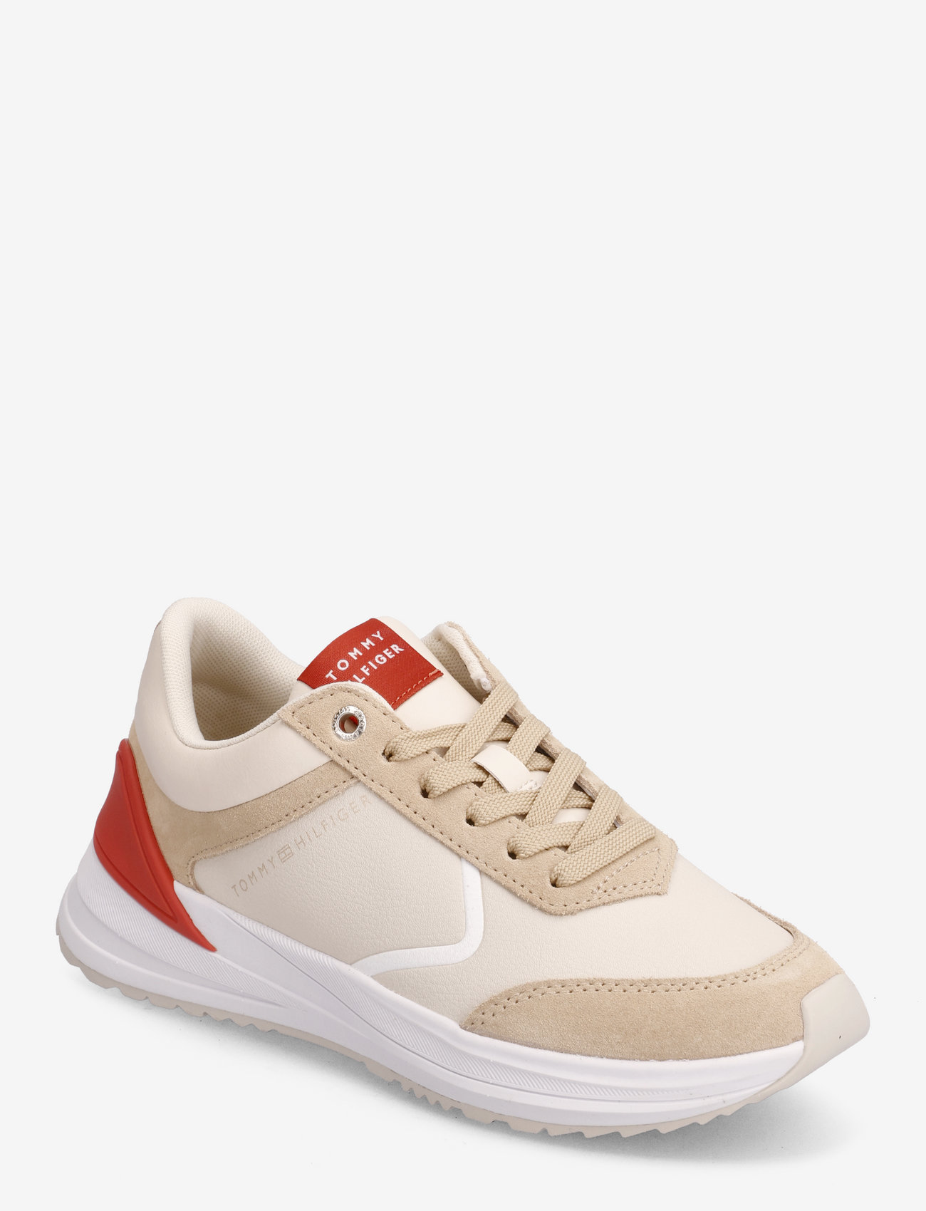 Tommy Hilfiger - RUNNER WITH HEEL DETAIL - lave sneakers - sugarcane - 0