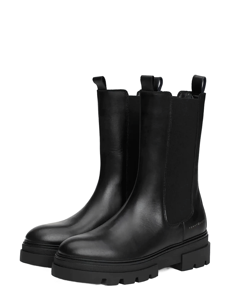 Tommy Hilfiger - MONOCHROMATIC CHELSEA BOOT - alltags-style - black - 1