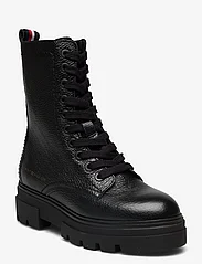 Tommy Hilfiger - MONOCHROMATIC LACE UP BOOT - laced boots - black - 0