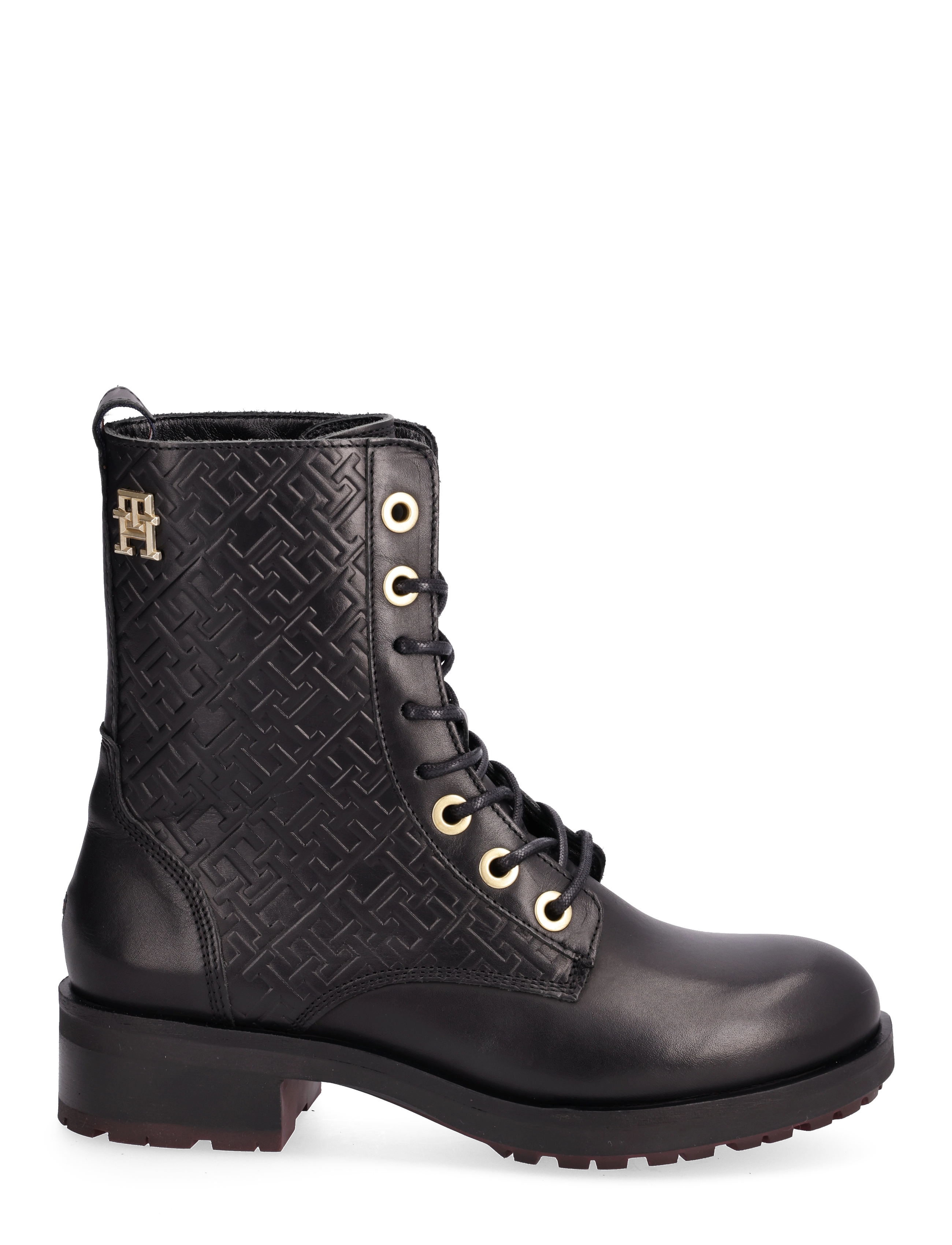 Tommy Hilfiger - TH MONOGRAM BIKER BOOT - black - 1