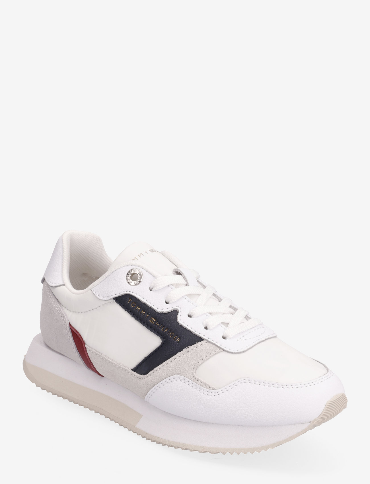 Tommy Hilfiger - ESSENTIAL TH RUNNER - low top sneakers - white/rwb - 0