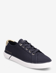 LACE UP VULC SNEAKER - SPACE BLUE