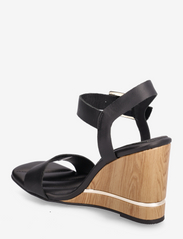 Tommy Hilfiger - HARDWARE WEDGE SANDAL - party wear at outlet prices - black - 2