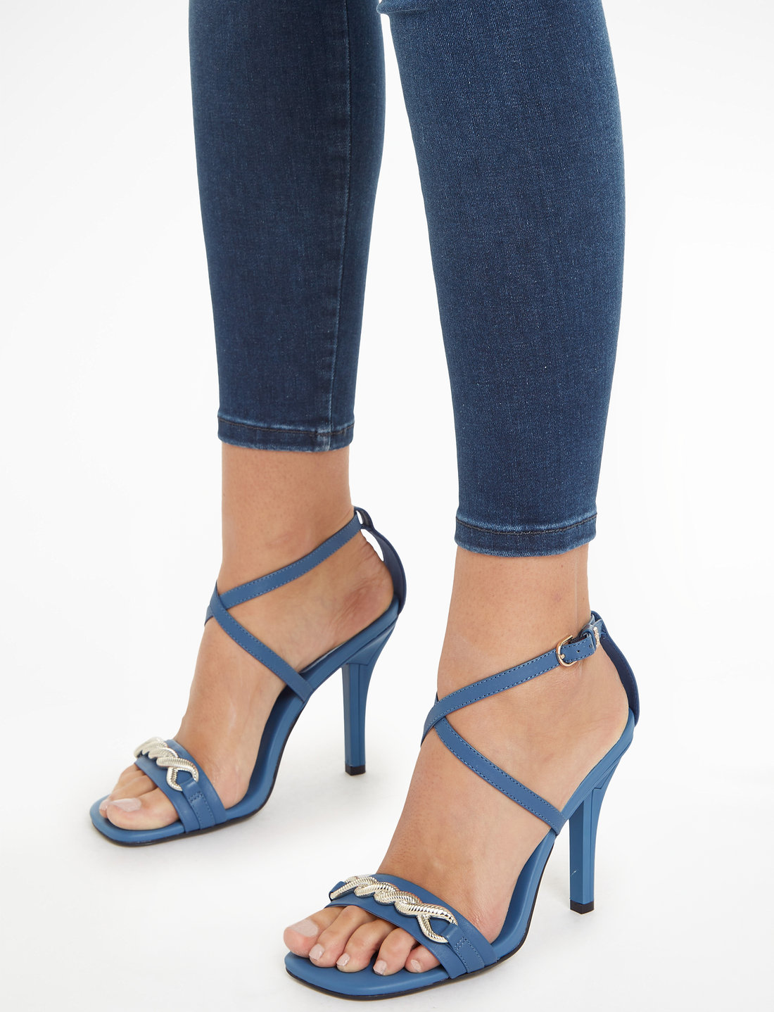 Blue sandal hot sale heels