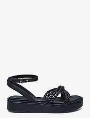 Tommy Hilfiger - EAST COASTAL LEATHER FLATFORM - platform sandals - space blue - 1