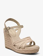 Tommy Hilfiger - ESSENTIAL BASIC WEDGE SANDAL - party wear at outlet prices - sandalwood - 0