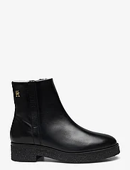 Tommy Hilfiger - CREPE LOOK ANKLE BOOT - flache stiefeletten - black - 1